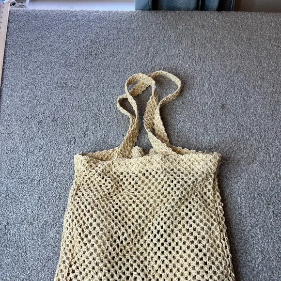 Kylie Cosmetics crochet Tote Bag Beige Beach Shopping boho beach casual y2k - Picture 5 of 14